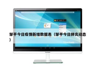 邹平今日疫情新增数据表（邹平今日肺炎动态）